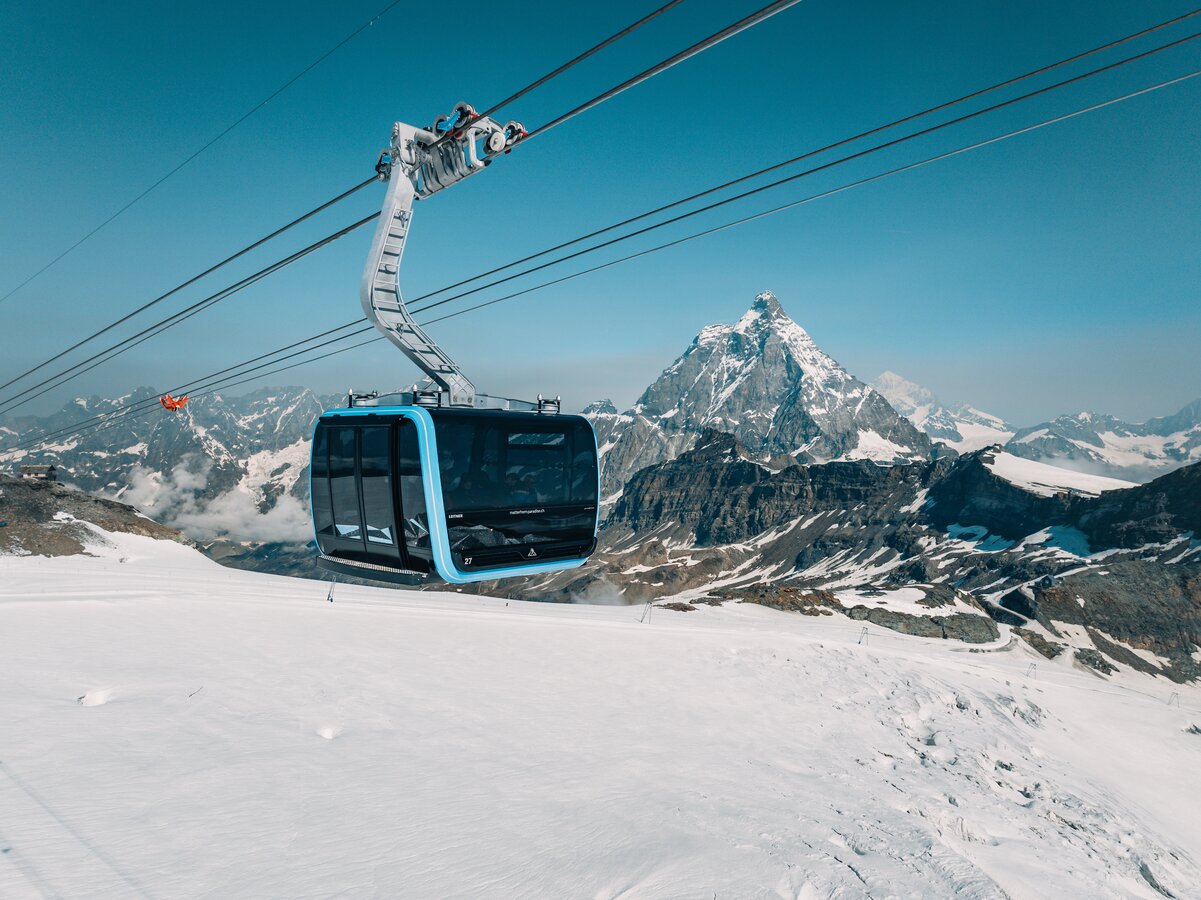 Matterhorn Glacier Paradise Peak In Zermatt